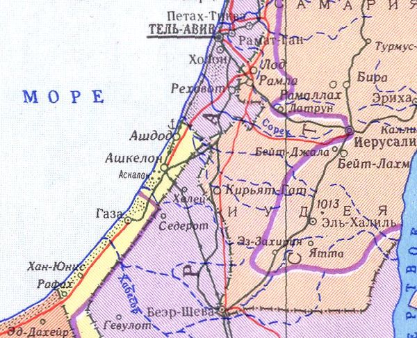 Ашдод карта русском языке